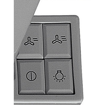 Whirlpool Odsavač par Vestavné AKR 750 G SD Šedá Vestavné Mechanické Control panel