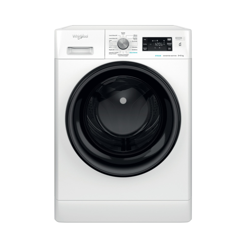 Whirlpool Lavadora secadora Libre instalación FFWDB 964489 BV SPT Blanco Cargador frontal Frontal