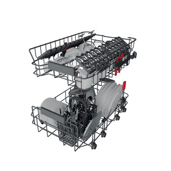 Whirlpool Umývačka riadu Vstavané WSIO 3T125 6PE X Full-integrated E Technical Translucent