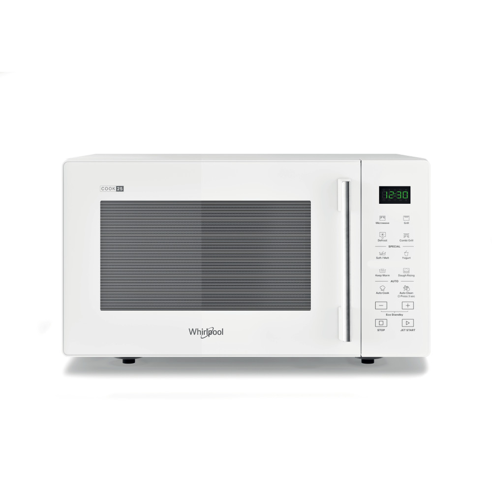 Whirlpool Mikrovlnná trouba Volně stojící MWP 253 W Bílá Elektronické 25 Mikrovlny + Gril 900 Frontal