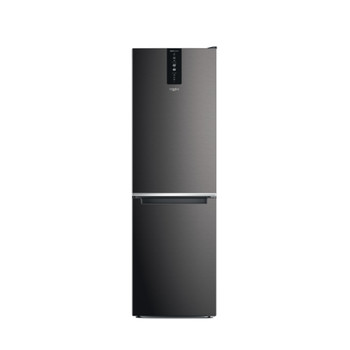 Whirlpool Kombinovaná chladnička s mrazničkou Volně stojící W7X 83T KS Černá/nerez 2 doors Frontal
