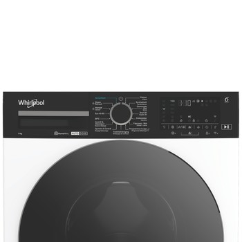 Whirlpool Wasmachine Vrijstaand WPM 911W ADS BE Wit Voorlader A Control panel
