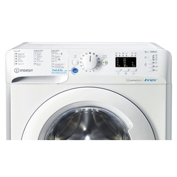 Indesit Lavadora Libre instalación BWA 81285X W SPT N Blanco Cargador frontal B Control panel