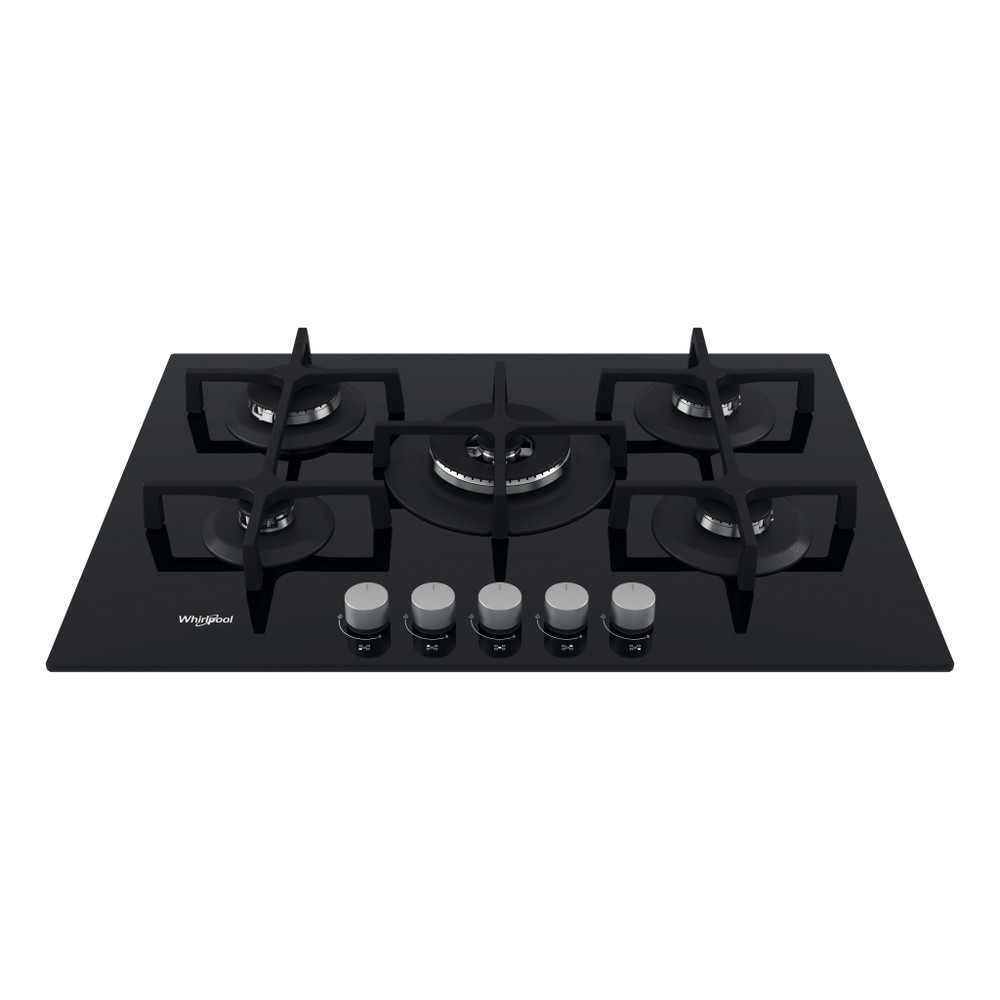 Whirlpool Encimera GOA 7523/NB Negro Gas Frontal top down
