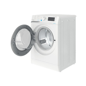 Indesit Lavadora secadora Libre instalación BDE 861483X WS SPT N Blanco Cargador frontal Perspective open