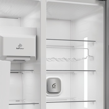 Whirlpool Side-by-Side Livre Instalação WHG2 6574W X5E Pearl Inox Filter