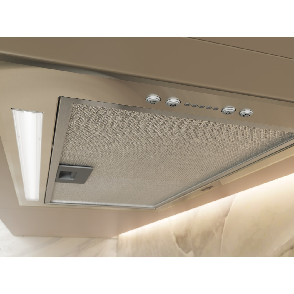 Whirlpool Campana Encastre WCTH 63F LEB X Inox Encastre Electrónico Lifestyle control panel