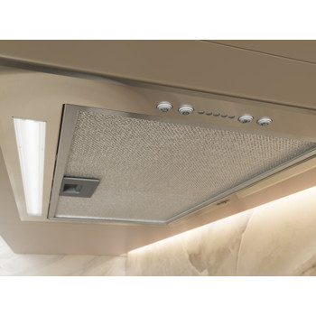 Whirlpool Campana Encastre WCTH 63F LEB X Inox Encastre Electrónico Lifestyle control panel