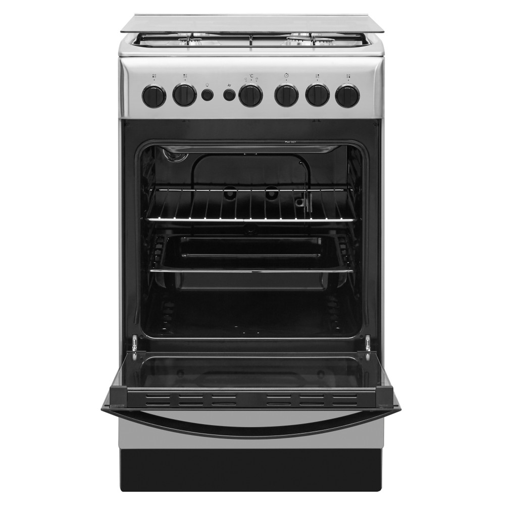 Indesit Pliit IS5G1PMX/E/1 Roostevaba teras Gaas Frontal open