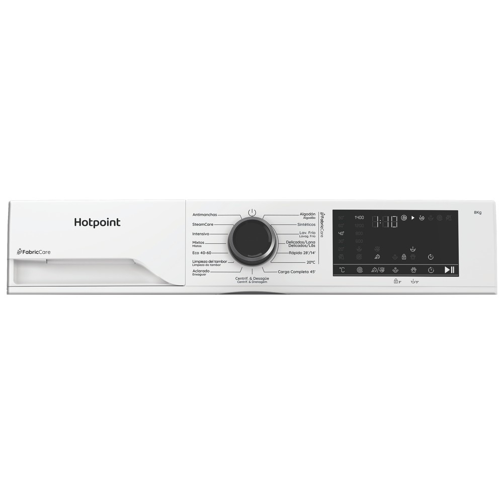 Hotpoint Lavadora Libre instalación HB 83 CARE SPT Blanco Cargador frontal A Program