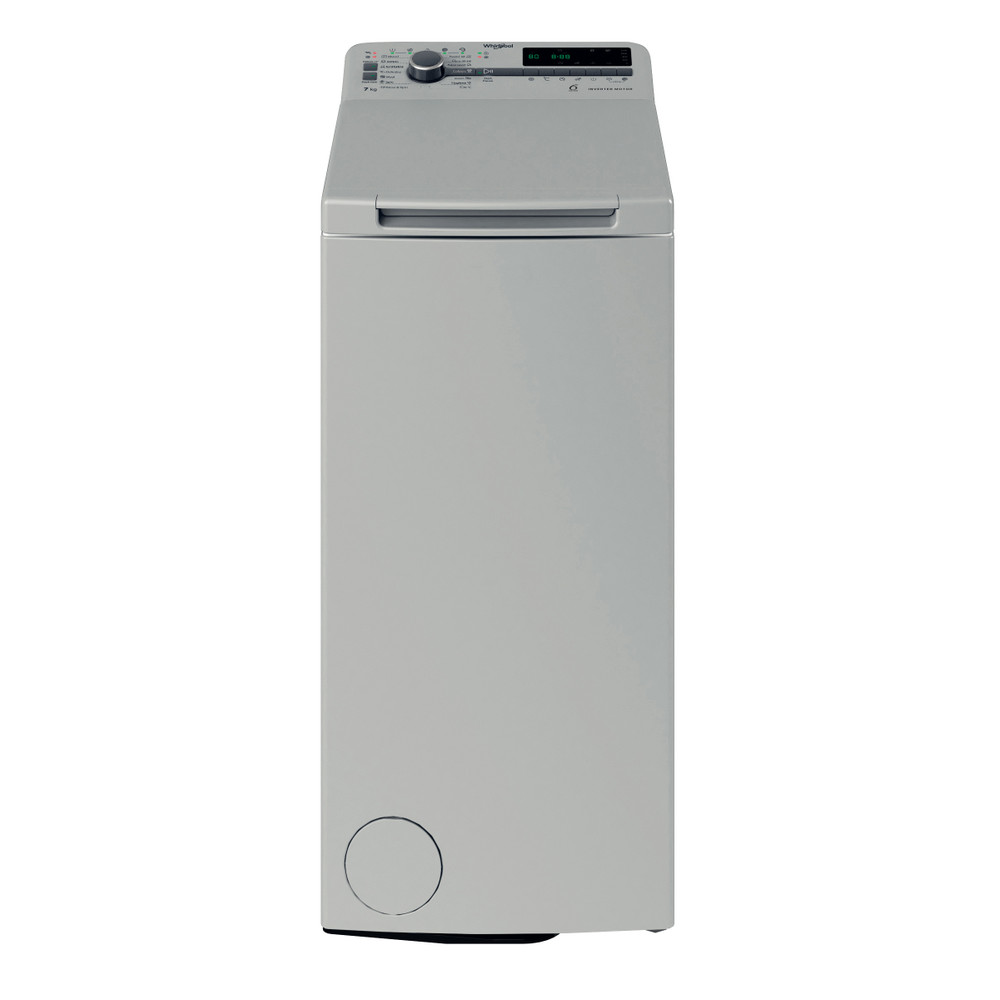 Whirlpool Práčka Voľne stojace TDLRS 7252BS EU Srtrieborná Zhora plnená B Frontal