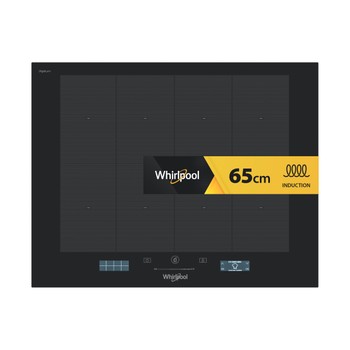 Whirlpool Table de cuisson SMP 658C/NE/IXL Noir Induction vitroceramic Frontal