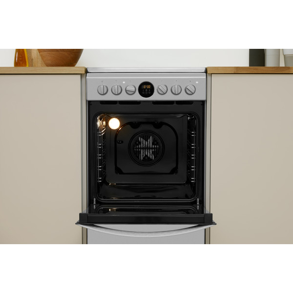 Indesit Štednjak IS5V5CCX/EU Inox Electrical Lifestyle frontal open