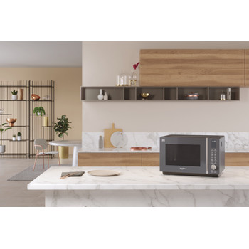 Whirlpool Four à micro-ondes Pose-libre MWF 259 SG Shadow Grey Électronique 25 Micro-ondes combiné 800 Lifestyle perspective