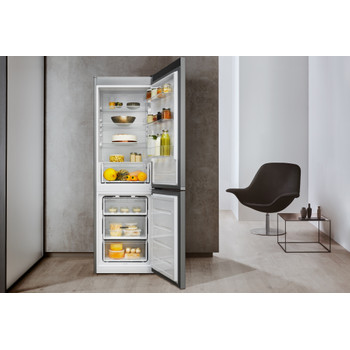 Whirlpool Kombinirani hladnjak Samostojeći W5 821E OX 2 Optički Inox 2 doors Lifestyle frontal open