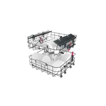 Whirlpool Lave-vaisselle Encastrable WIO 3T126 PFE Tout intégrable E Technical Translucent