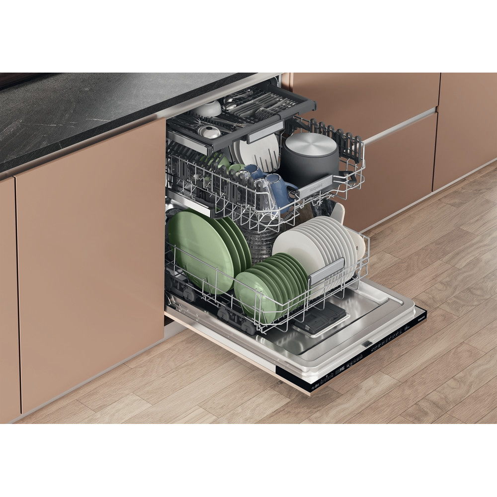 Hotpoint Dishwasher Built-in H7I HP42 L UK Full-integrated C Lifestyle perspective open