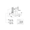 Indesit Exaustor Encastre IHBS63FLMK Preto Encastre Mecânico Technical drawing