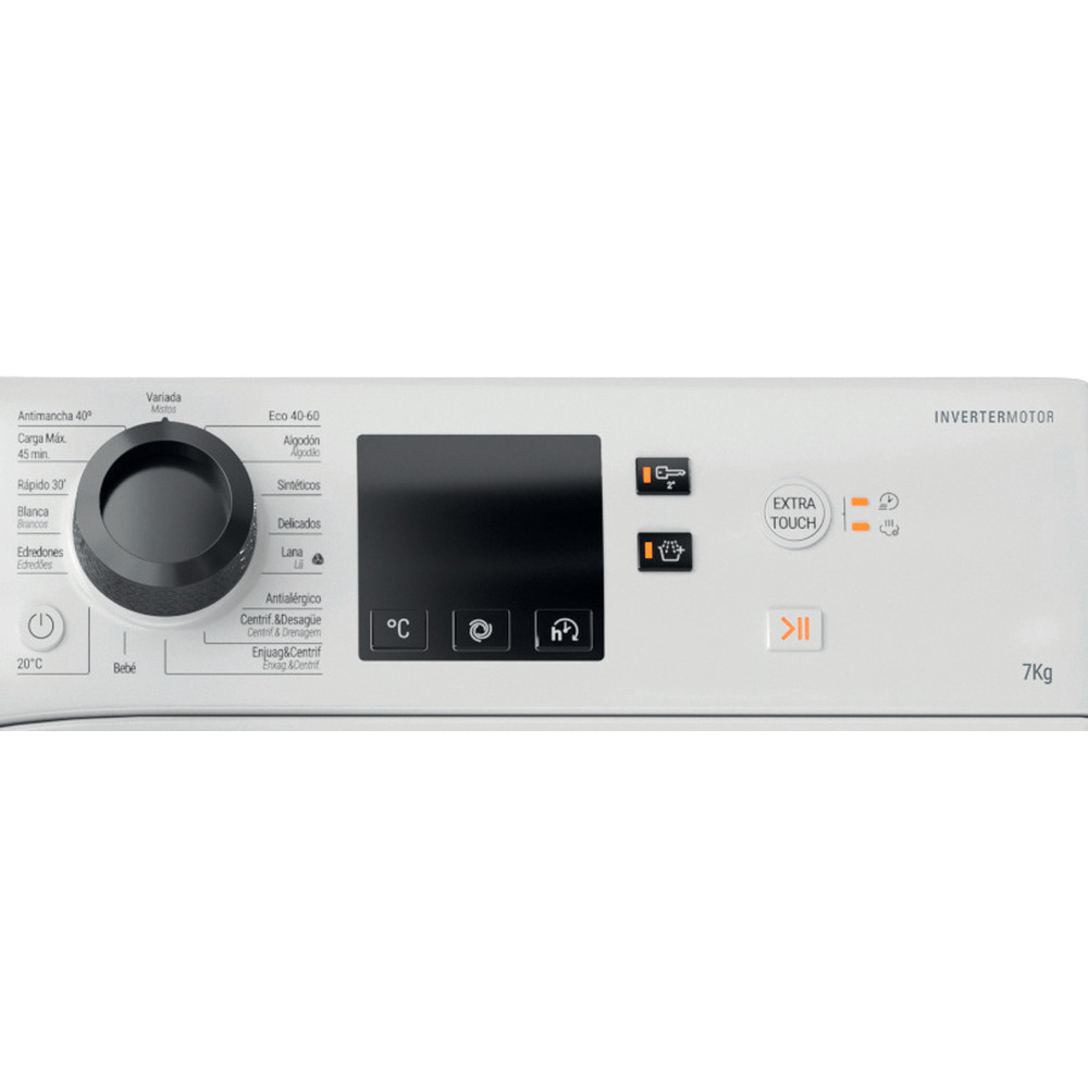 Hotpoint_Ariston Lavadora Libre instalación NWS 7469 WK SPT Blanco Cargador frontal A Program