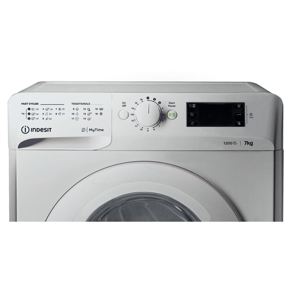 Indesit Пральна машина Соло OMTWE 71252 S EU Сріблястий Front loader A+++ Control panel