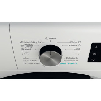 Whirlpool Mosó-szárító Szabadonálló FFWDB 864349 BV EE Fehér Elöltöltős Control panel