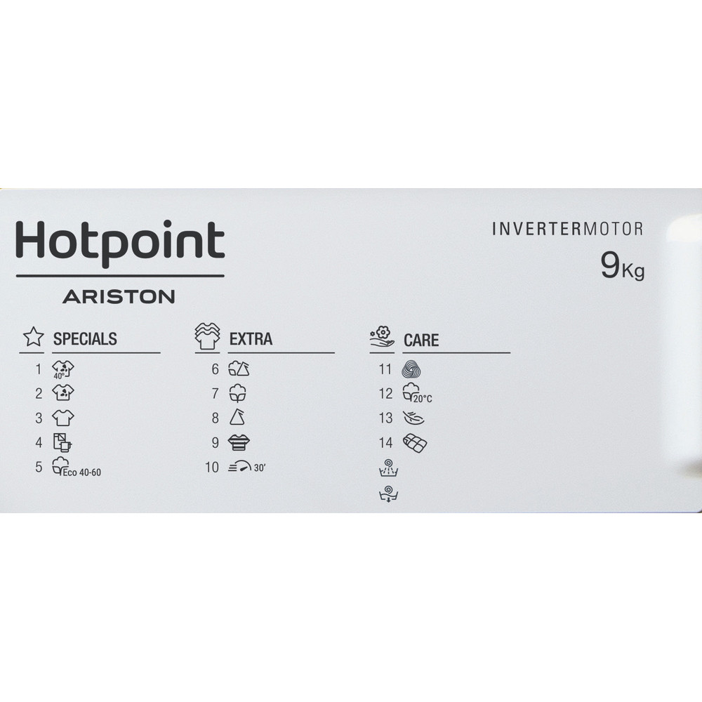 Hotpoint_Ariston Lavadora Incorporado BI WMHG 91484 EU Blanco Cargador frontal C Program