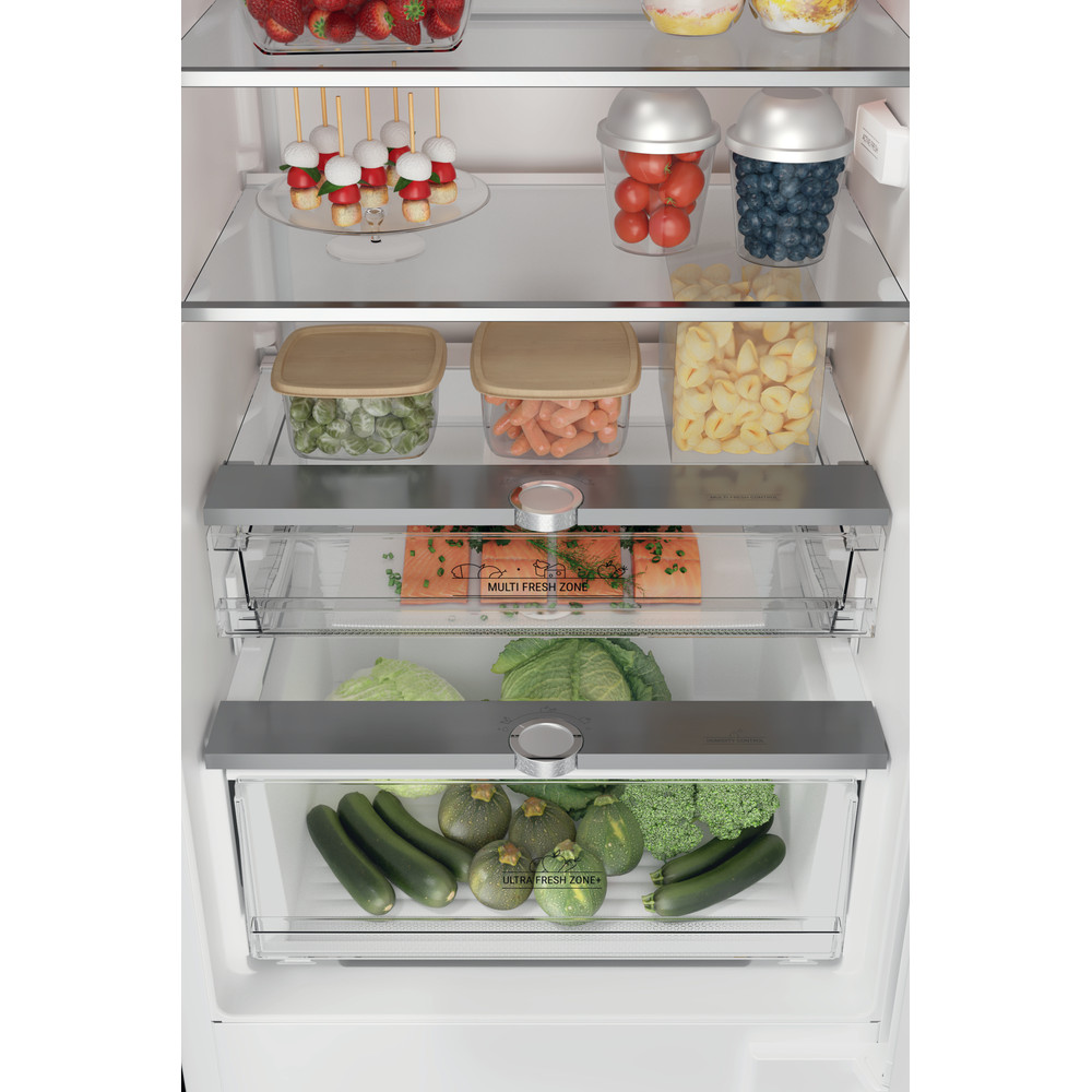 Hotpoint_Ariston Комбиниран хладилник с фризер За вграждане HAC20 T122 2 Бял 2 врати Drawer