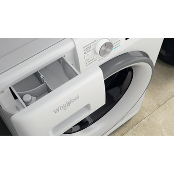 Whirlpool Práčka so sušičkou Voľne stojace FFWDB 976258 SV EE Biela Spredu plnená Drawer