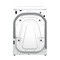 Whirlpool Washing machine Free-standing W8 W946WR UK White Front loader A Perspective