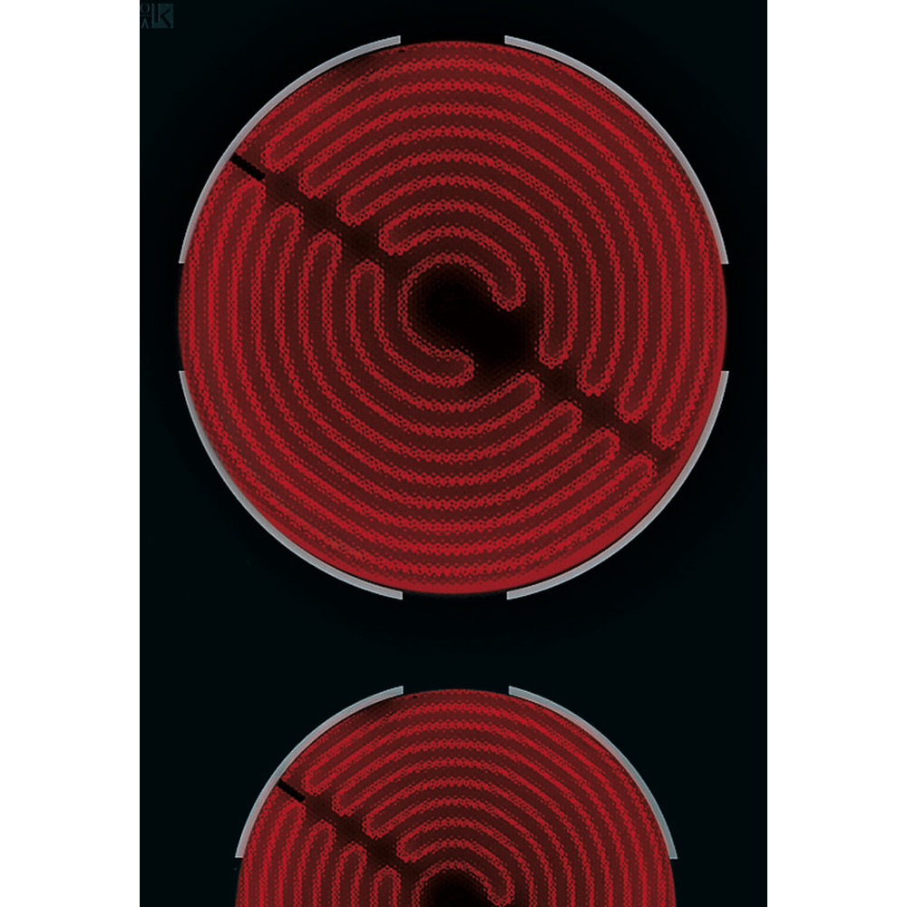 Whirlpool Varná doska AKT 315/IX Čierna Radiant vitroceramic Heating element