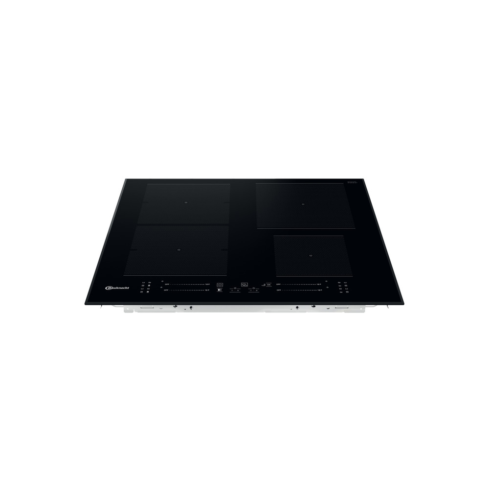 Bauknecht Kogeplade BS 3860F BA Black Induction vitroceramic Frontal top down