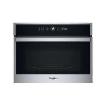 Whirlpool Mikrohullámú sütő Beépíthető WMW44HMX Inox Elektromos 40 Mikrohullám+Grill funkció 900 Frontal