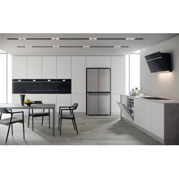 Whirlpool Mikrohullámú sütő Beépíthető W11I MW161 Sötét szürke Elektromos 40 Mikrohullám-Kombi 900 Lifestyle frontal