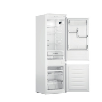 Indesit Combinado Encastre INC18 T112 Branco 2 doors Perspective open