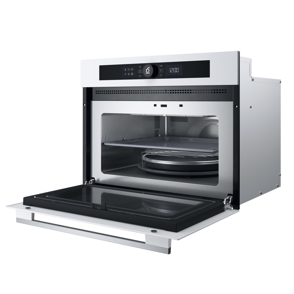 Whirlpool Mikrovlnná rúra Vstavané WMW57DHMW Biela Elektronické 40 Mikrovlny kombi 900 Perspective open