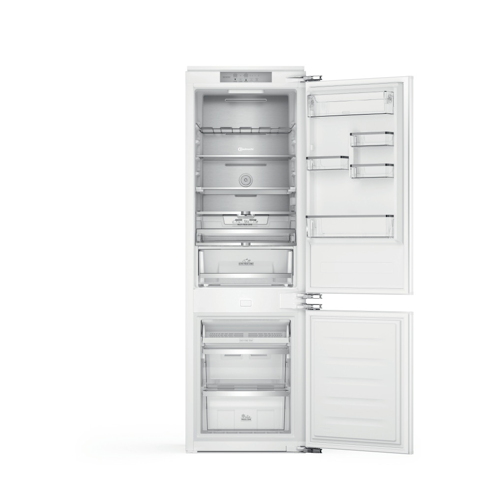 Bauknecht Réfrigérateur combiné Appareil encastrable KGITN 28253 Blanc 2 portes Frontal open