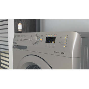 Whirlpool Lave-linge Pose-libre WMTA 7122 S NA Argent Front loader A+++ Lifestyle control panel