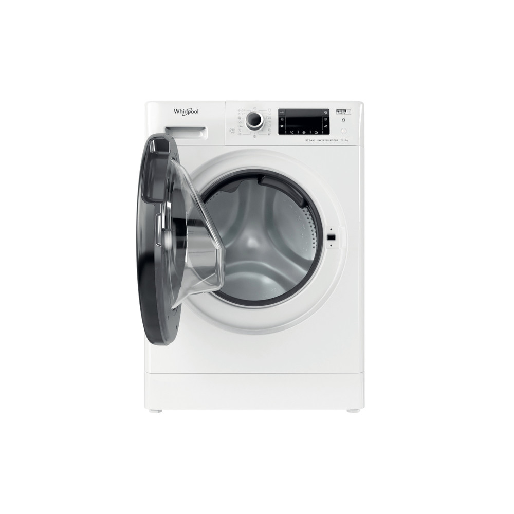 Whirlpool Mosó-szárító Szabadonálló FWDD 1071682 WBV EU N Fehér Elöltöltős Frontal open
