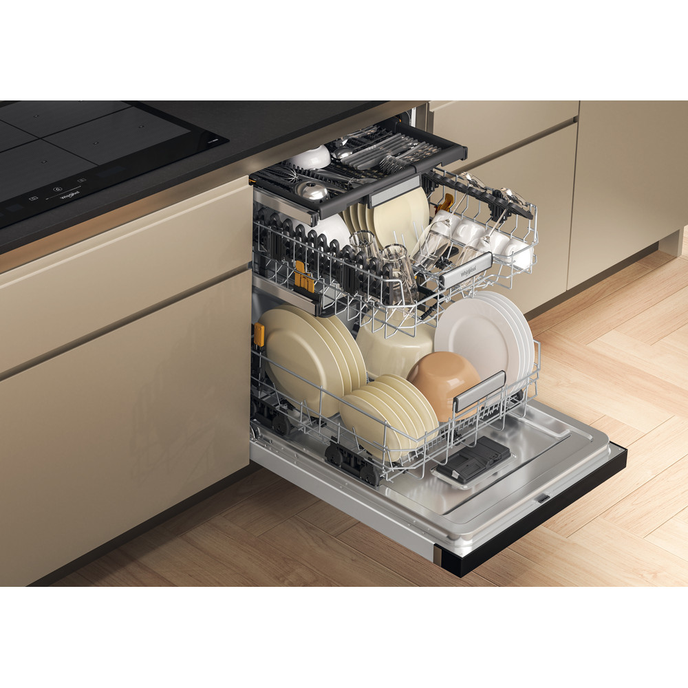 Whirlpool Oppvaskmaskin Frittstående W7U HS41 Under benk C Lifestyle perspective open