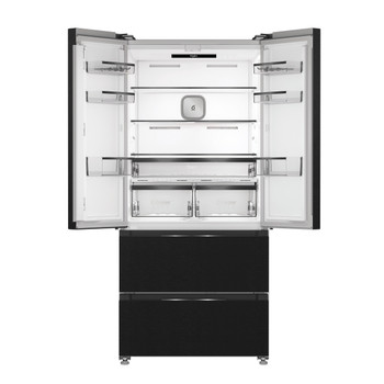 Whirlpool Side-by-Side Freestanding WHG2 6513 XK4UK Black/Inox Frontal open