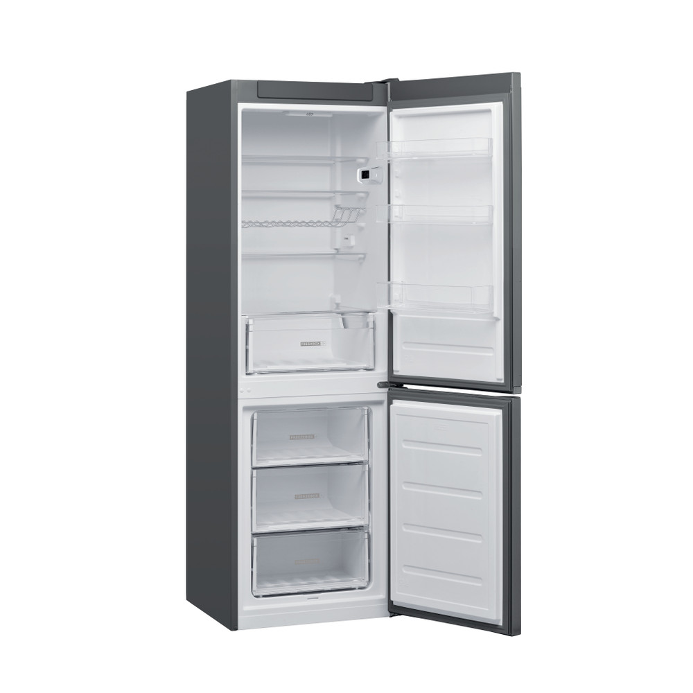 Whirlpool Kombinirani hladnjak Samostojeći W5 811E OX 1 Optički Inox 2 doors Perspective open