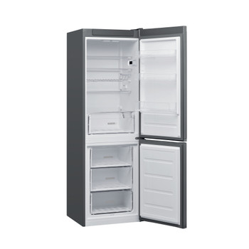 Whirlpool Kombinirani hladnjak Samostojeći W5 811E OX 1 Optički Inox 2 doors Perspective open