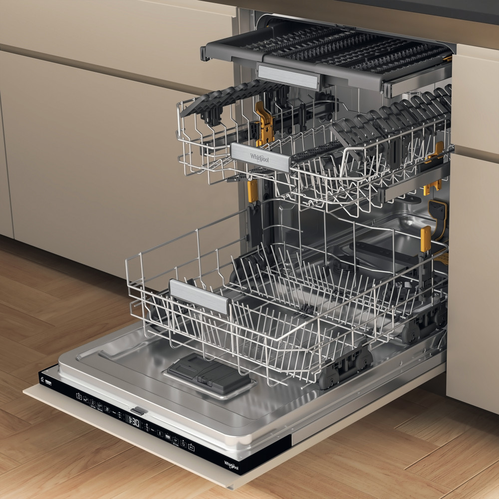 Whirlpool Dishwasher Built-in W7I HT40 TS UK Full-integrated C Perspective open