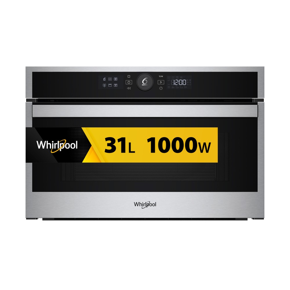 Whirlpool Microgolfoven Inbouw WMD44MX Roestvrij staal Elektronisch 31 Microgolven+Grill 1000 Frontal