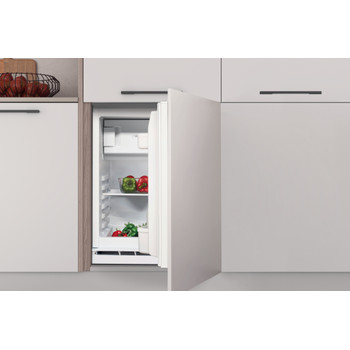 Indesit Refrigerador Encastre INBUF031 Acero Lifestyle frontal open