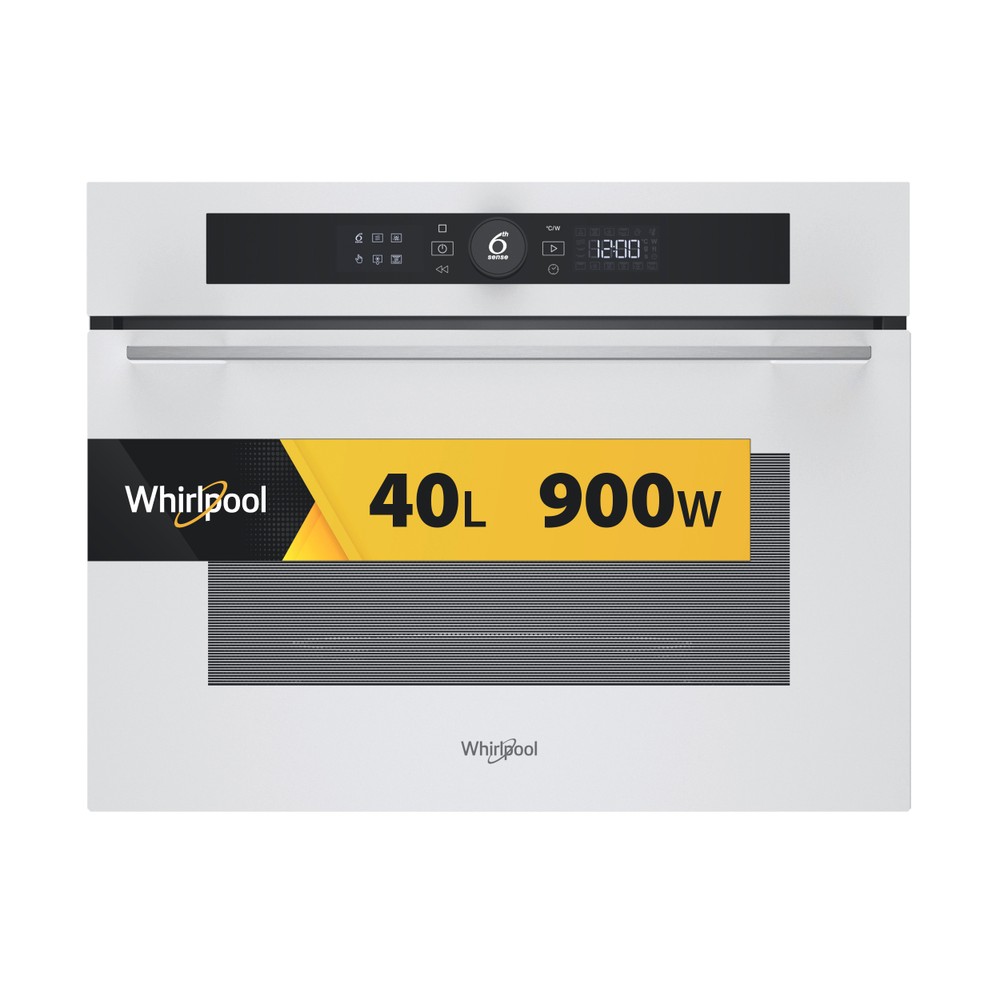 Whirlpool Mikrovlnná trouba Vestavné WMW57DHMW Bílá Elektronické 40 Mikrovlny kombi 900 Frontal
