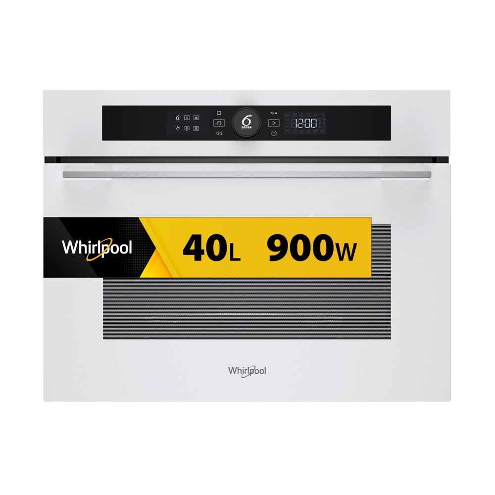 Whirlpool Мікрохвильова піч Вбудований (-а) WMW57DHMW Білий Електронне 40 Комбінована мікрохвильова піч 900 Frontal