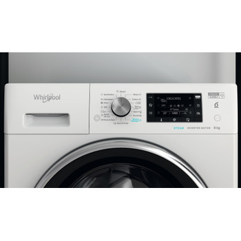 Whirlpool Mosógép Szabadonálló FFD 8458 BCV EE Fehér Elöltöltős B Lifestyle control panel