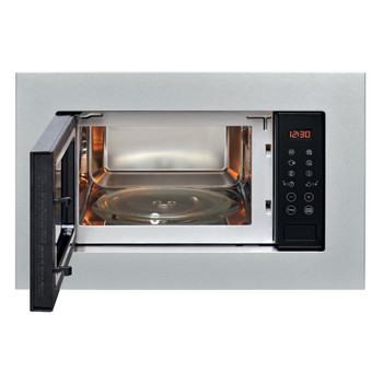 Indesit Micro-ondas Encastre MWI 120 GX Aço inoxidável Eletrónico 20 MO + Função Grill 800 Frontal open