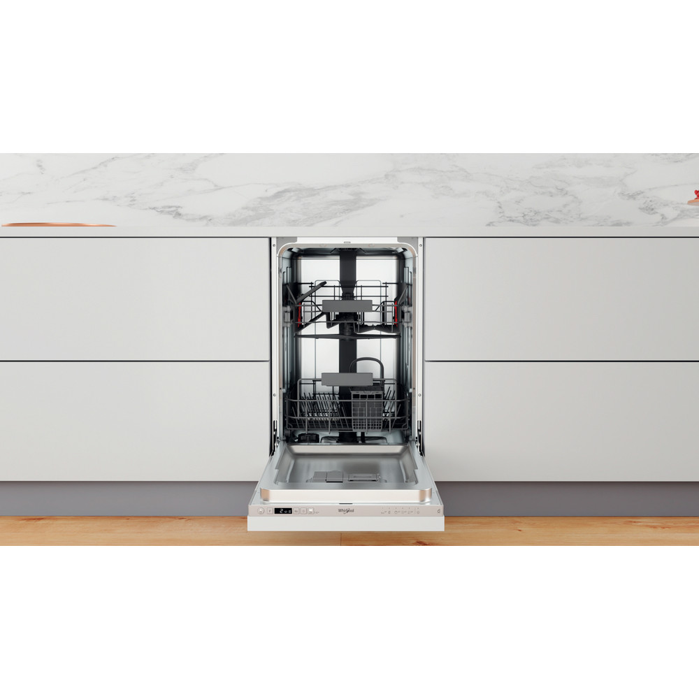 Whirlpool Maşină de spălat vase Încorporabil WSIC 3M27 Full-integrated E Lifestyle frontal open